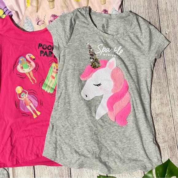 Big Girl Unicorn Summer Clothe Lot Size L (10-12) - Picture 3 of 6